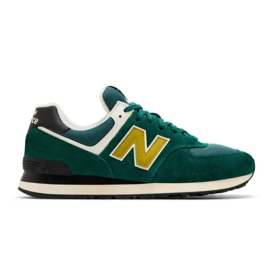 New Balance 574 Marsh Green New Spruce Sneakers - Picture 1 of 8